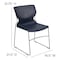 Flash Furniture Navy Plastic Stack Chair RUT-438-NY-GG - alternate 3